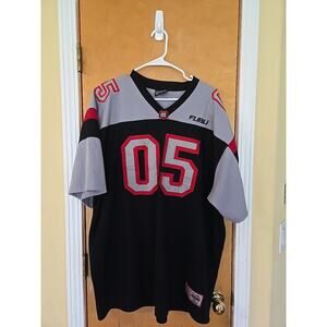 Y2K FUBU Jersey Shirt Men's 2XL Football Vintage Red White Blue Streetwear